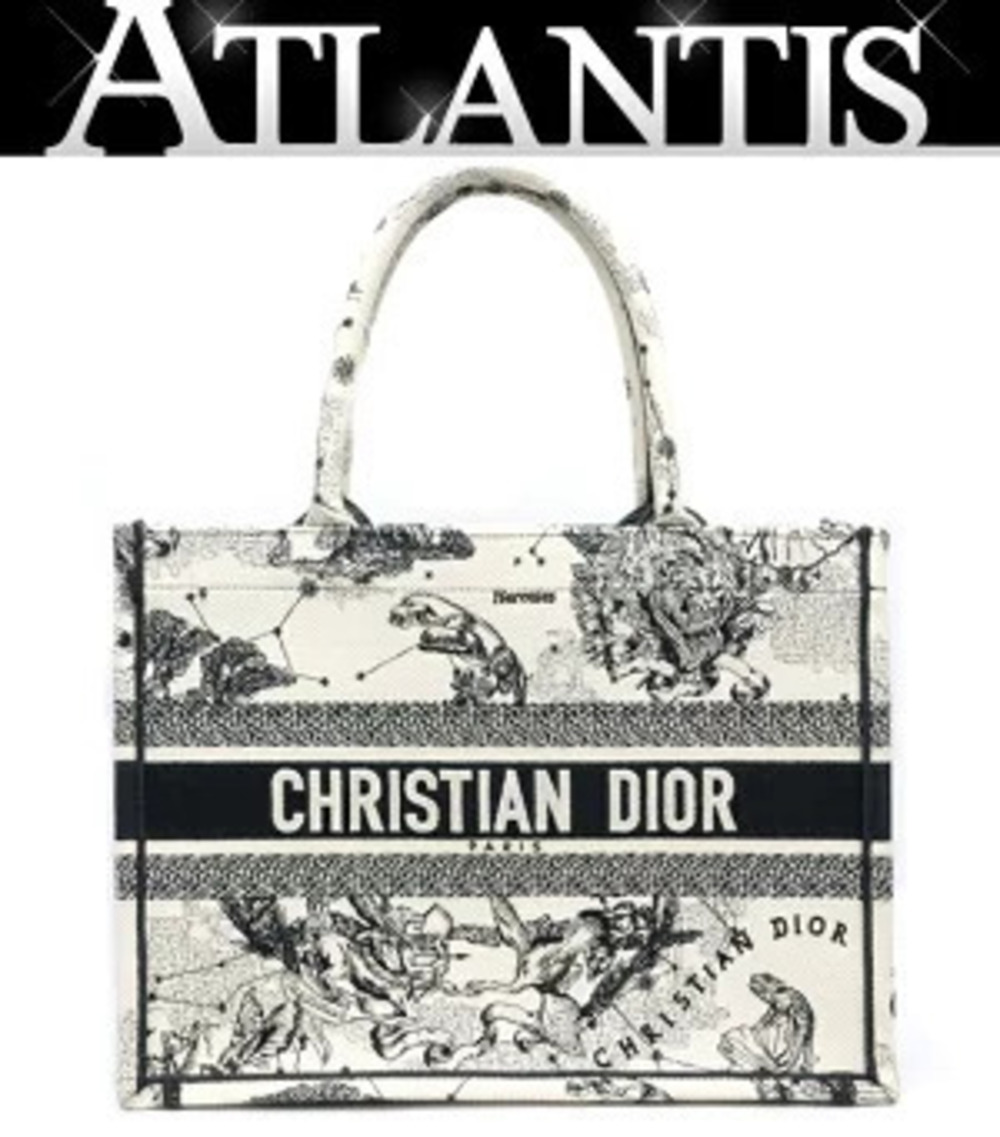 Christian Dior Embroidery Book Tote Bag Zodiac
